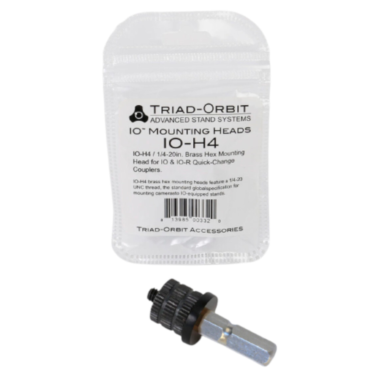 IO-H4 – IO 1/4″-20 Quick-Change Coupler Head, Brass