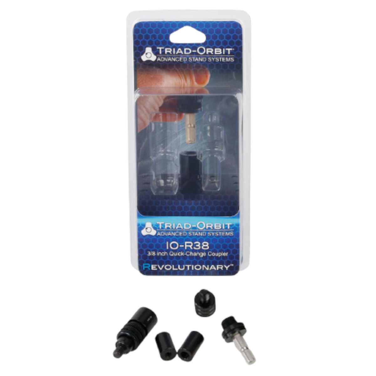 IO-R38 – IO Retrofit Quick-Change Coupler, 3/8″ male to IO female