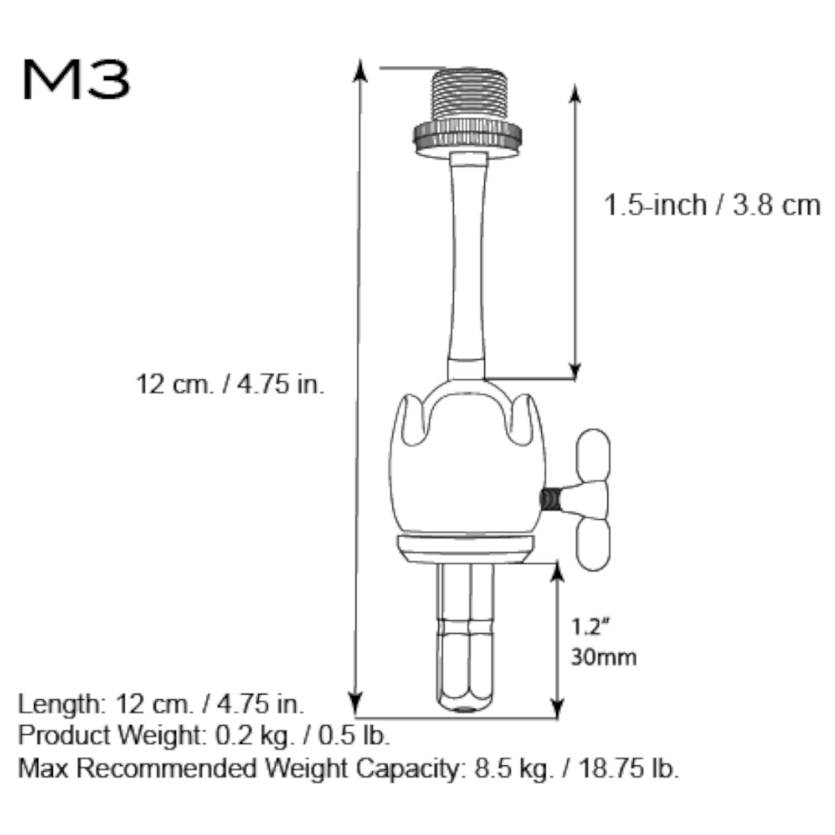 M3 – Long Stem Adaptor