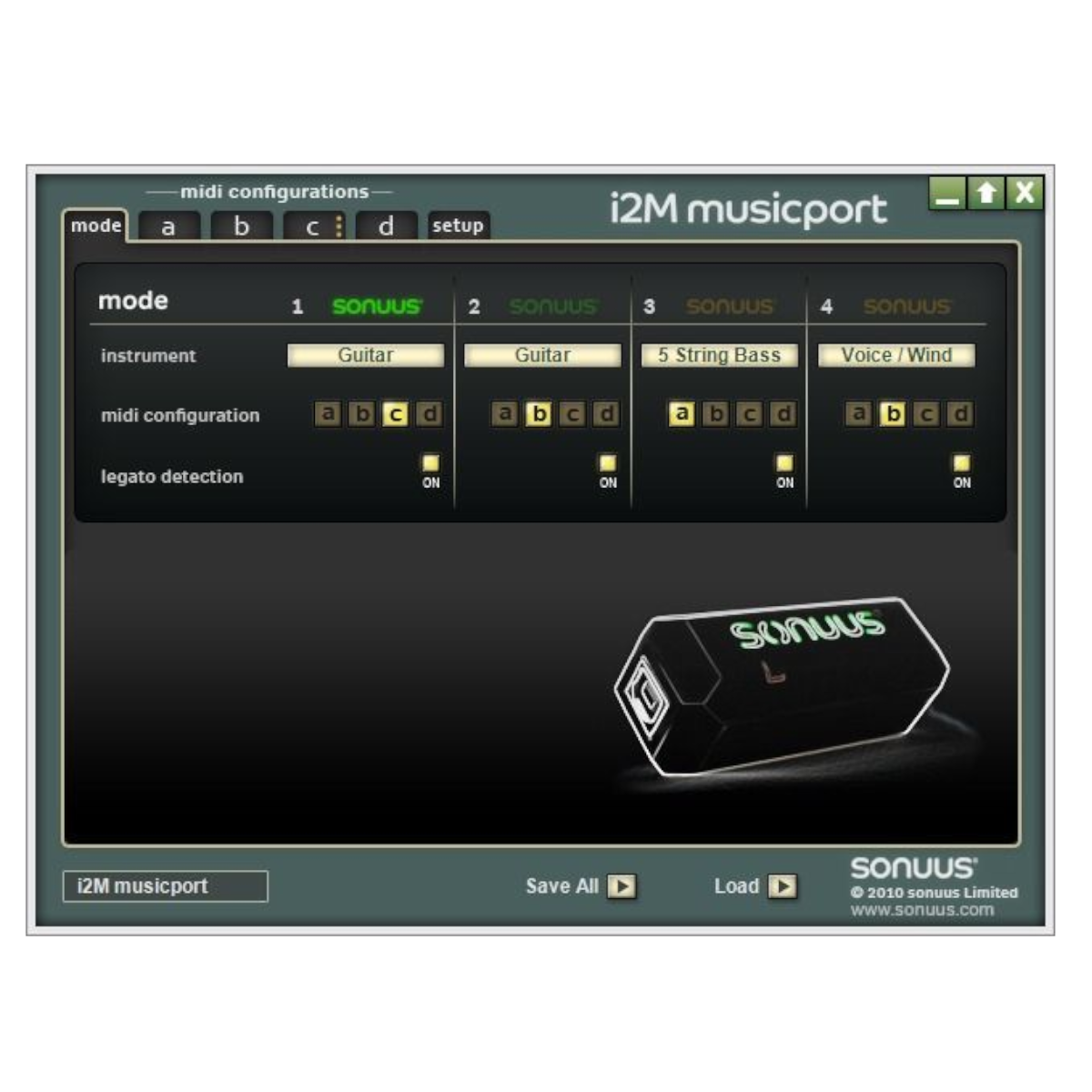 i2M musicport  —  MIDI Converter & Hi-Z USB Audio Interface