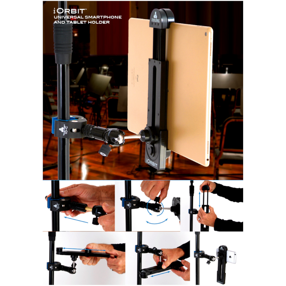 iOrbit – Universal Tablet/Phone Holder