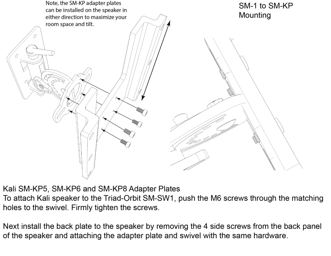 SM-KP5 – Speaker Mounting Bracket for Kali Audio IN 5 V2