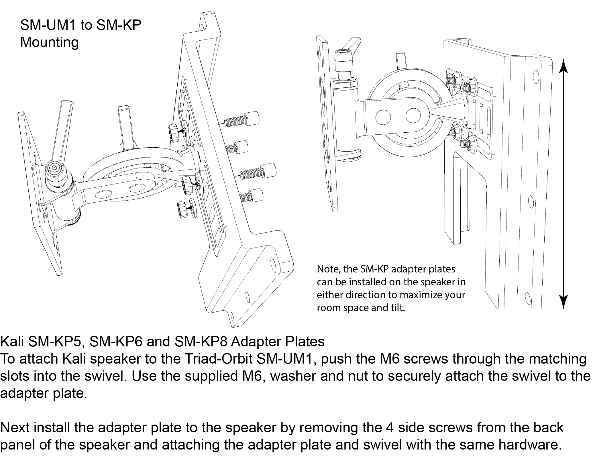 SM-KP5 – Speaker Mounting Bracket for Kali Audio IN 5 V2