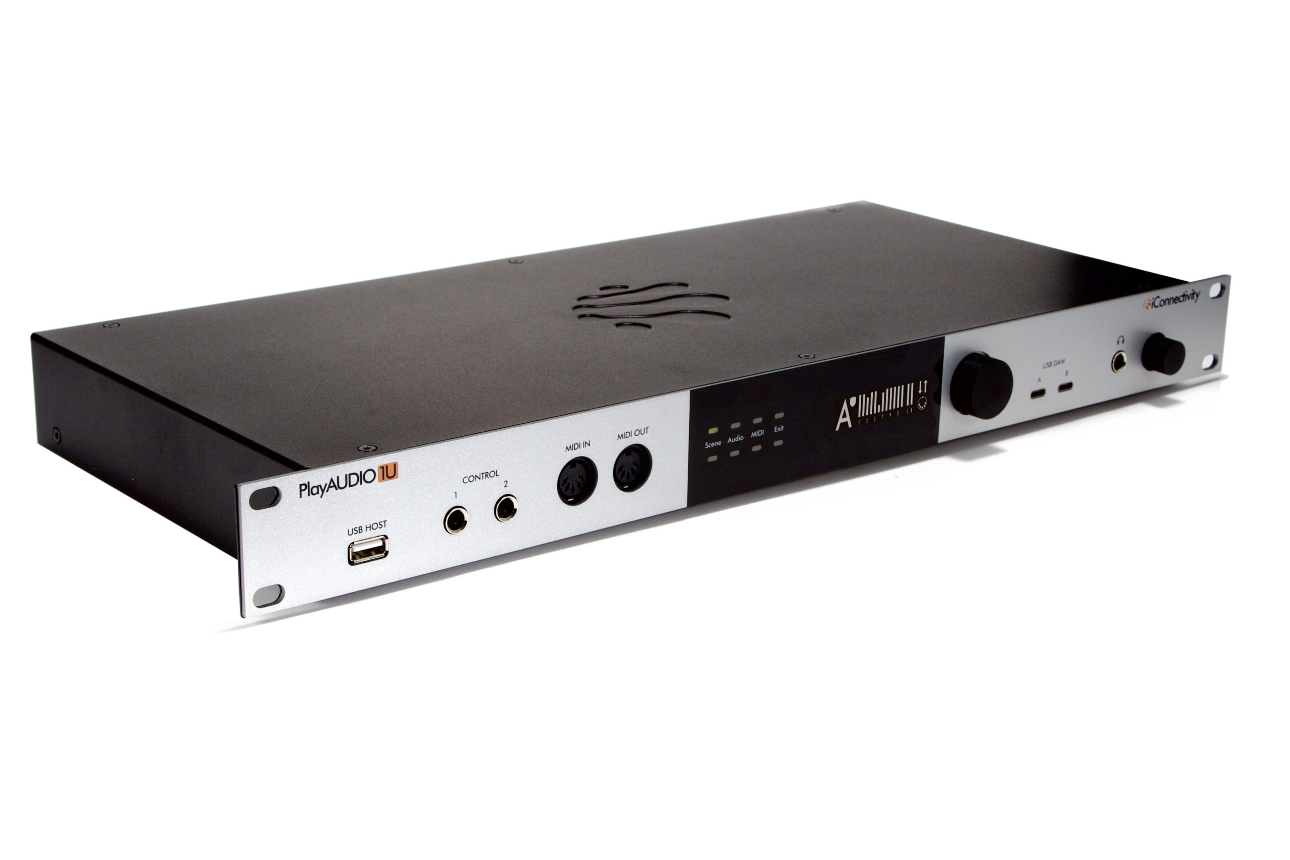 PlayAUDIO1U  —  Professional 12 XLR Out, Redundant Live Playback Audio-MIDI-RTP Network Interface